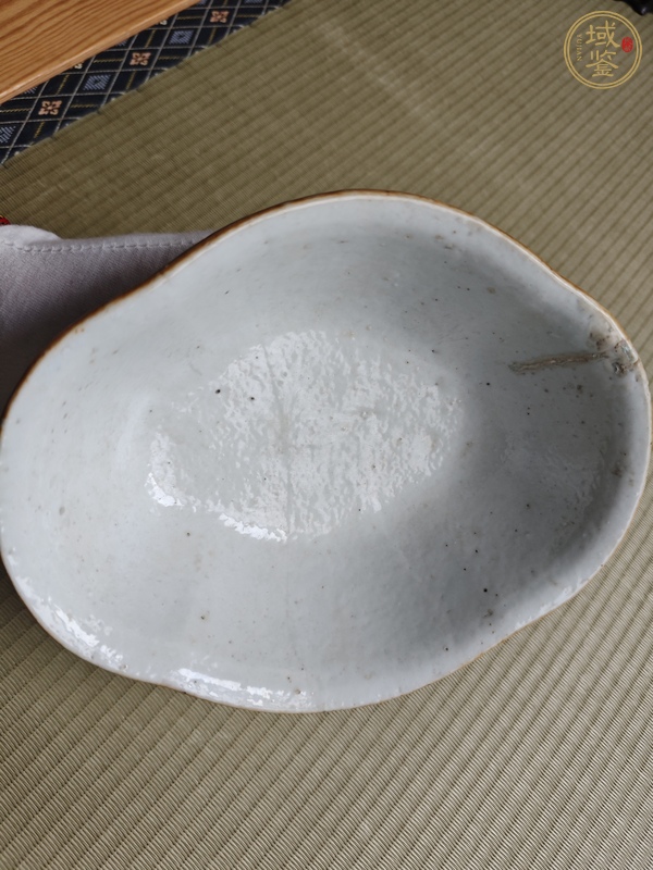 古玩陶瓷粉彩皮球花紋貢碗真品鑒賞圖