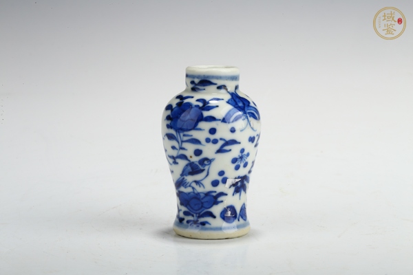古玩清晚·青花花鳥紋小瓶真品鑒賞圖