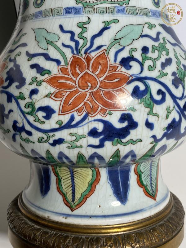 古玩陶瓷花卉紋尊真品鑒賞圖