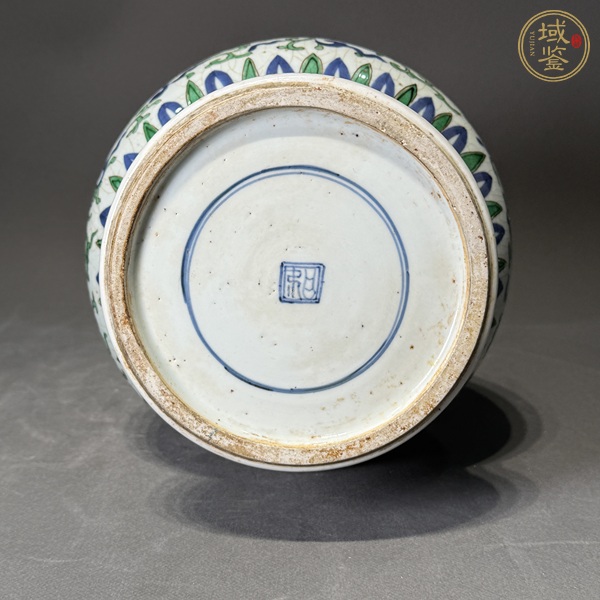 古玩陶瓷花卉紋尊真品鑒賞圖