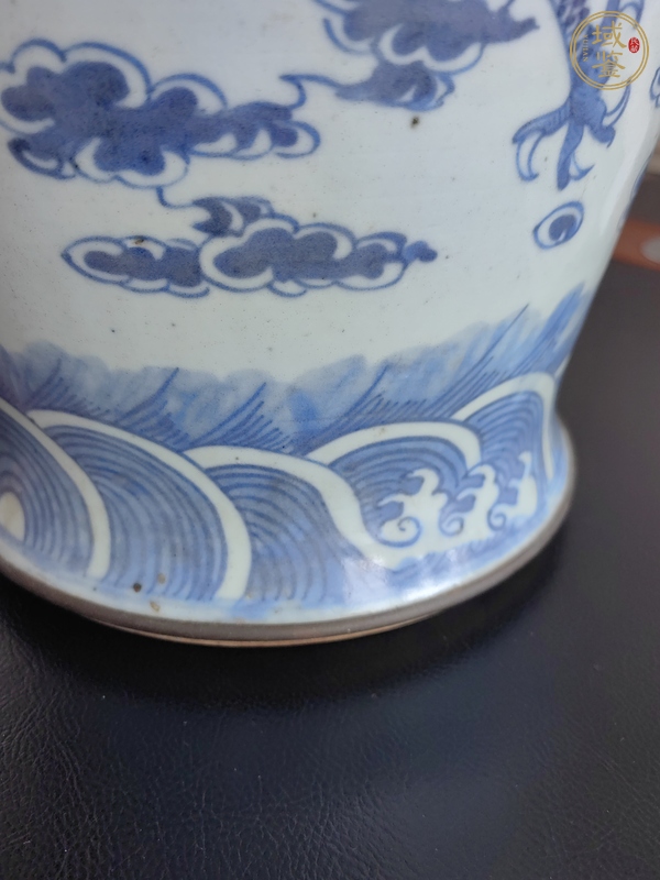 古玩陶瓷龍紋四系將軍罐真品鑒賞圖