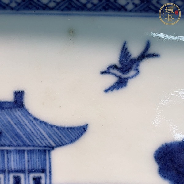 古玩陶瓷人物紋青花盤真品鑒賞圖