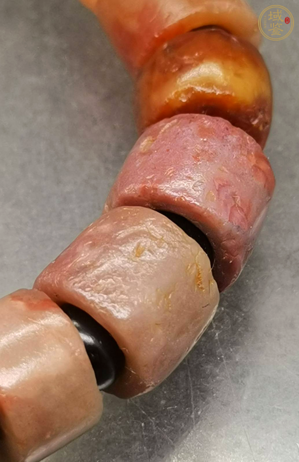 古玩玉器瑪瑙手鏈真品鑒賞圖