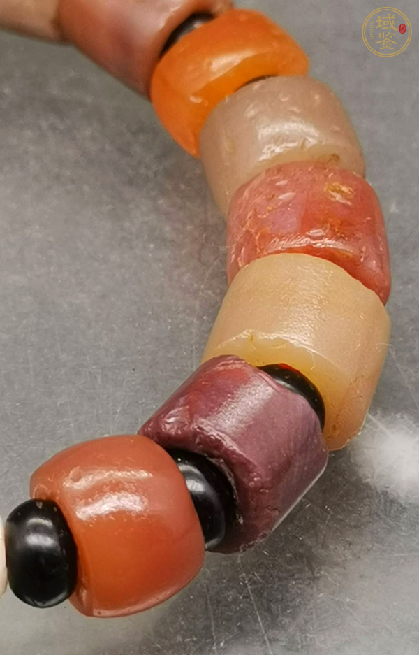 古玩玉器瑪瑙手鏈真品鑒賞圖