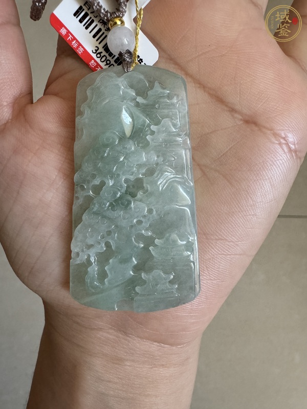 古玩玉器天然翡翠牌真品鑒賞圖