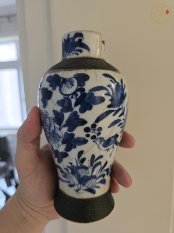古玩陶瓷哥釉鐵銹釉青花瓶真品鑒賞圖