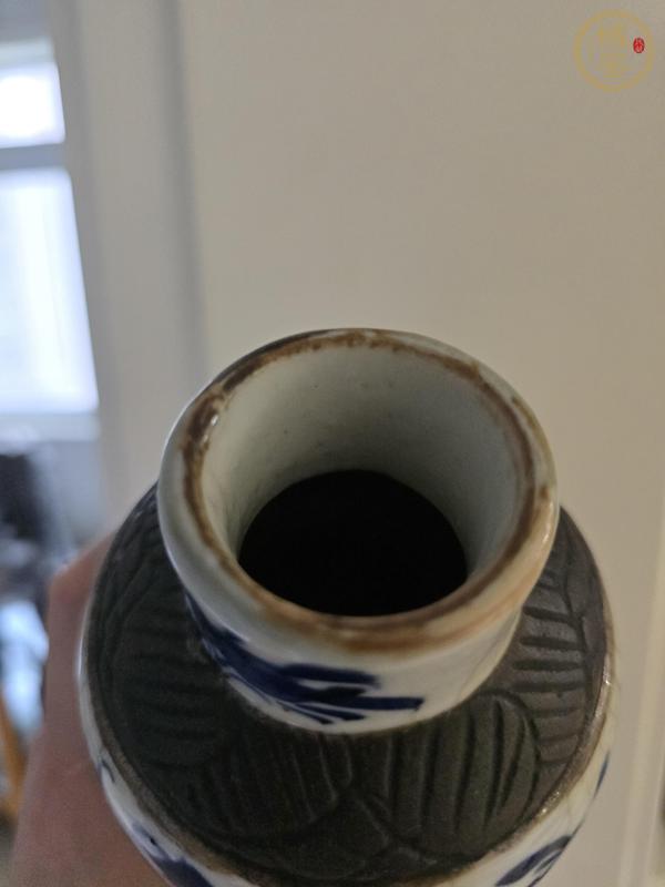 古玩陶瓷哥釉鐵銹釉青花瓶真品鑒賞圖