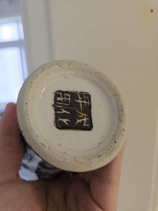 古玩陶瓷哥釉鐵銹釉青花瓶真品鑒賞圖