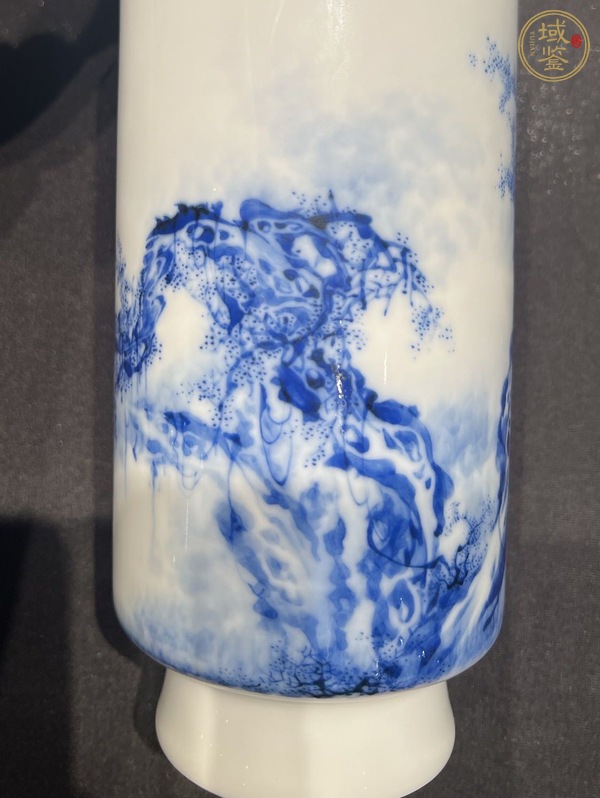 古玩陶瓷民國青花瓶真品鑒賞圖