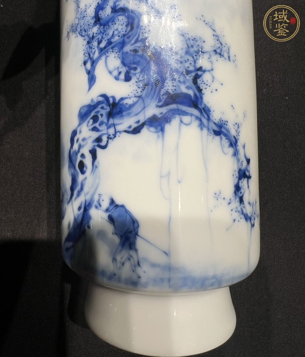古玩陶瓷民國青花瓶真品鑒賞圖