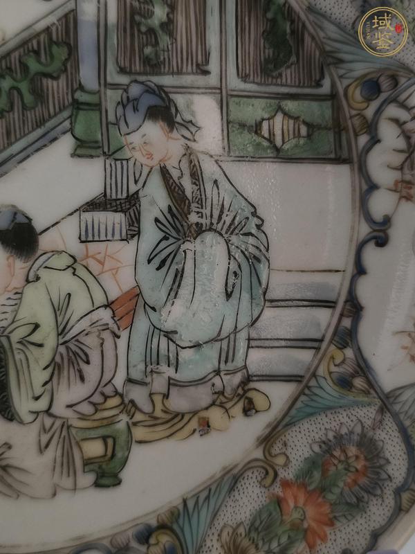 古玩陶瓷咸豐廣彩盤真品鑒賞圖