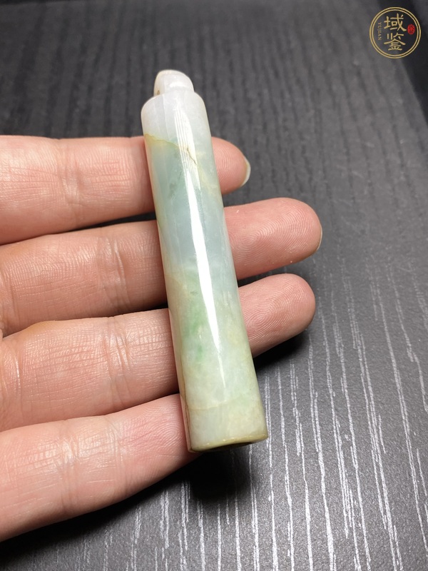 古玩玉器翡翠雕“素紋翎管”真品鑒賞圖