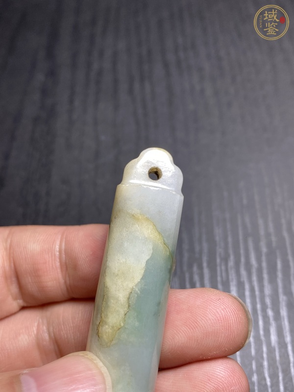古玩玉器翡翠雕“素紋翎管”真品鑒賞圖
