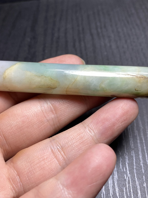 古玩玉器清代翡翠雕“素紋翎管”拍賣，當前價格8000元