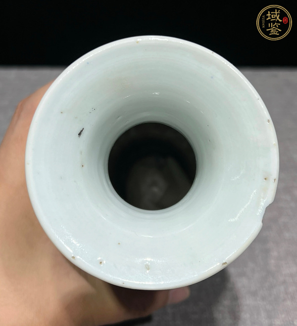 古玩陶瓷青花留白冰梅紋觀音瓶真品鑒賞圖