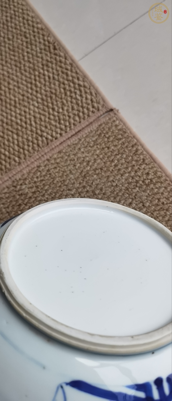 古玩陶瓷清康熙 青花人物紋粥罐真品鑒賞圖