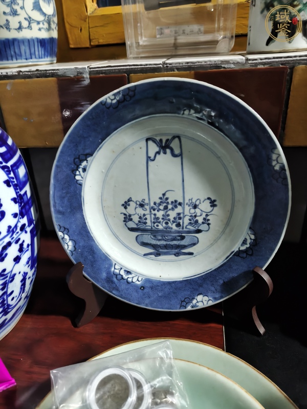 古玩陶瓷提籃盤(pán)真品鑒賞圖