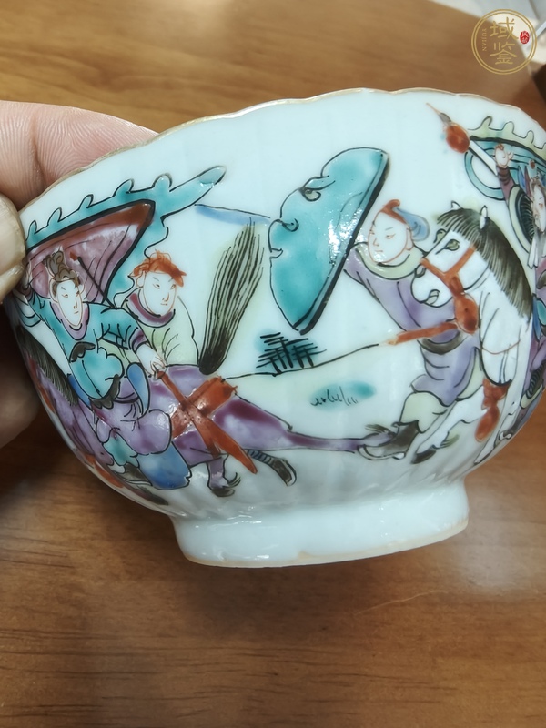 古玩陶瓷刀馬人碗真品鑒賞圖
