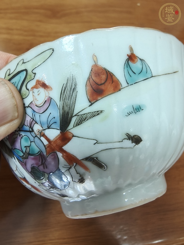 古玩陶瓷刀馬人碗真品鑒賞圖