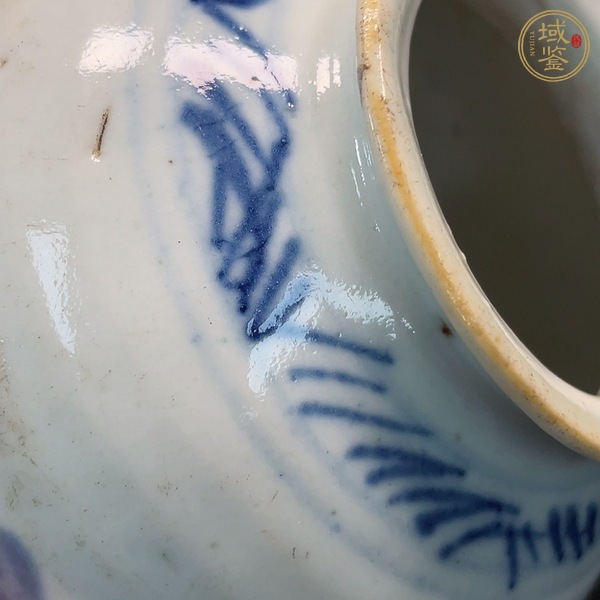 古玩陶瓷山水紋青花罐真品鑒賞圖