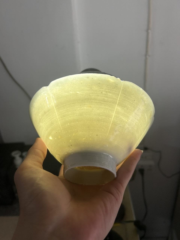 古玩陶瓷館藏級精品南宋湖田窯五出筋刻花花口盞拍賣，當(dāng)前價格5980元