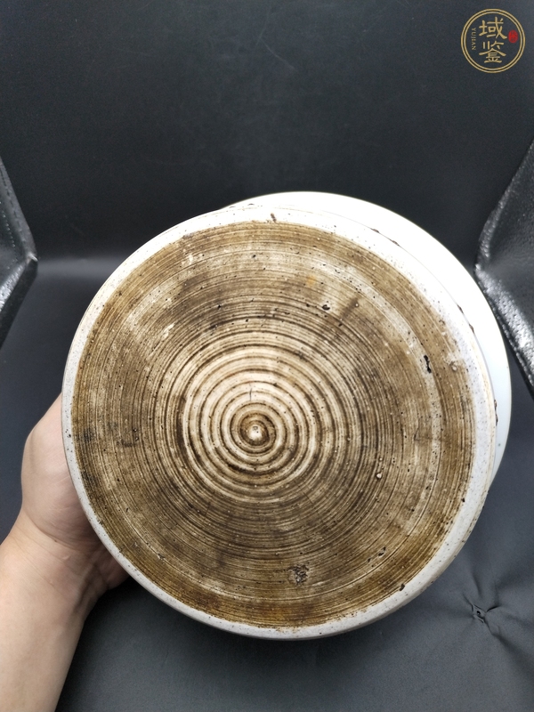古玩陶瓷粉彩人物故事紋折沿盆真品鑒賞圖