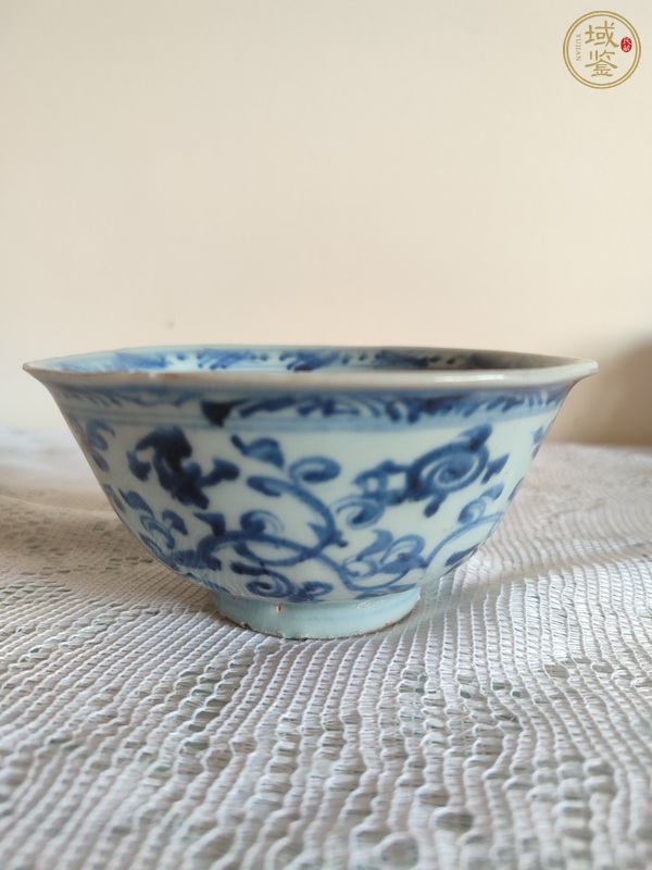 古玩陶瓷明早青花碗真品鑒賞圖