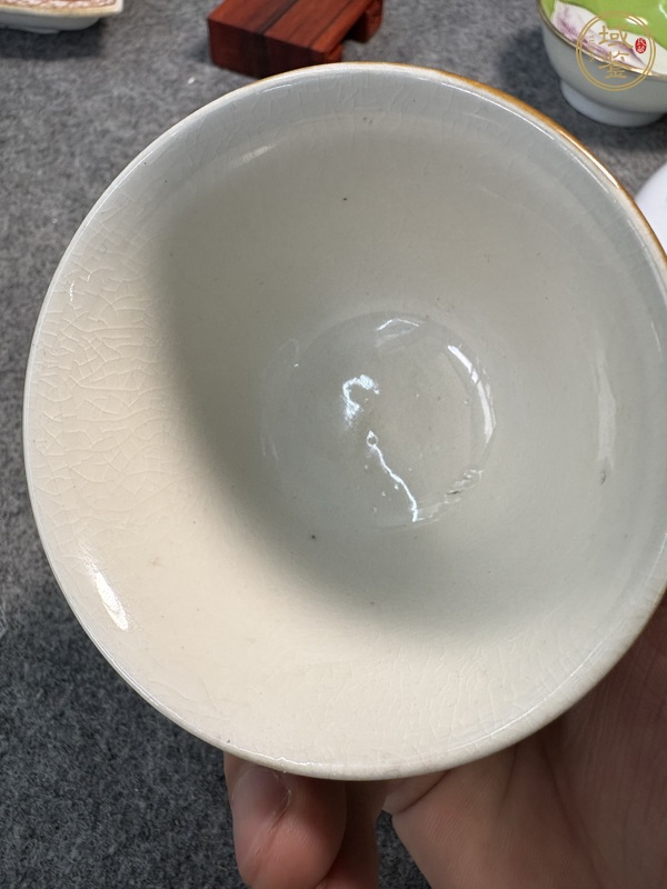 古玩陶瓷紫金釉杯真品鑒賞圖