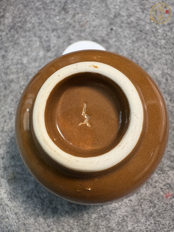 古玩陶瓷紫金釉杯真品鑒賞圖