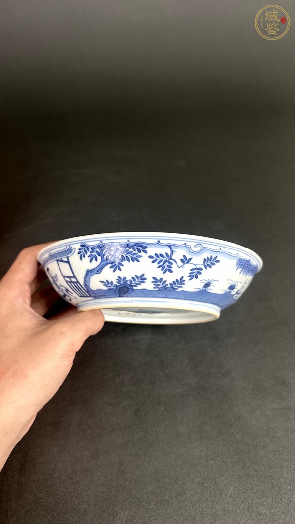 古玩陶瓷青花人物盤真品鑒賞圖