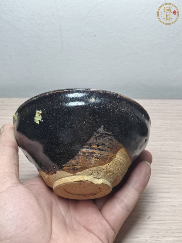 古玩陶瓷黑釉束口盞真品鑒賞圖