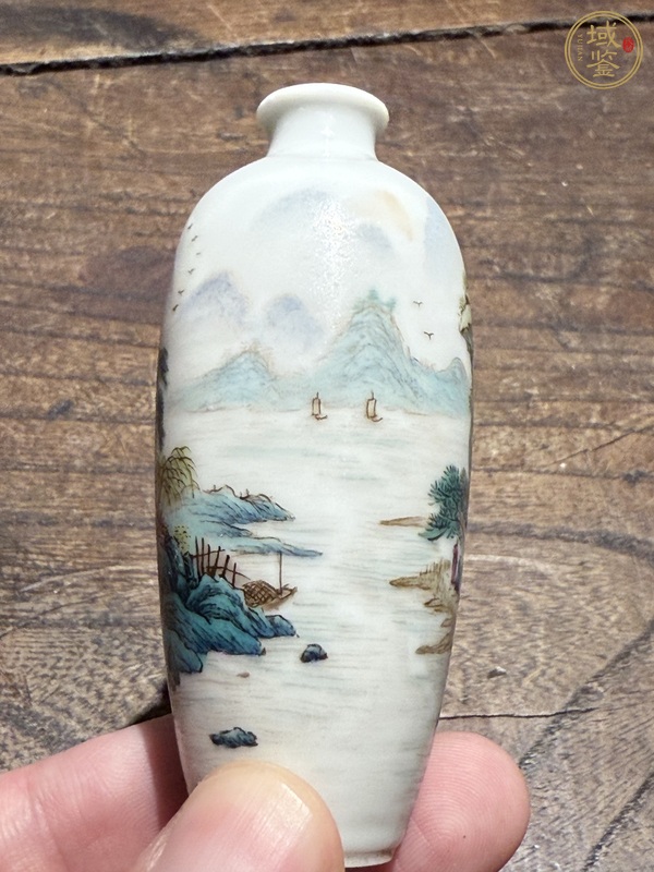 古玩陶瓷粉彩鼻煙壺真品鑒賞圖