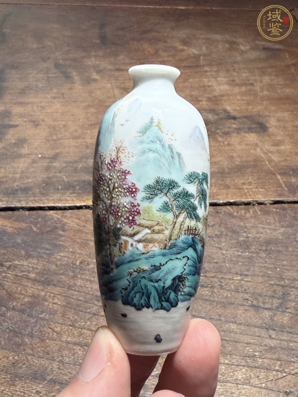 古玩陶瓷粉彩鼻煙壺真品鑒賞圖