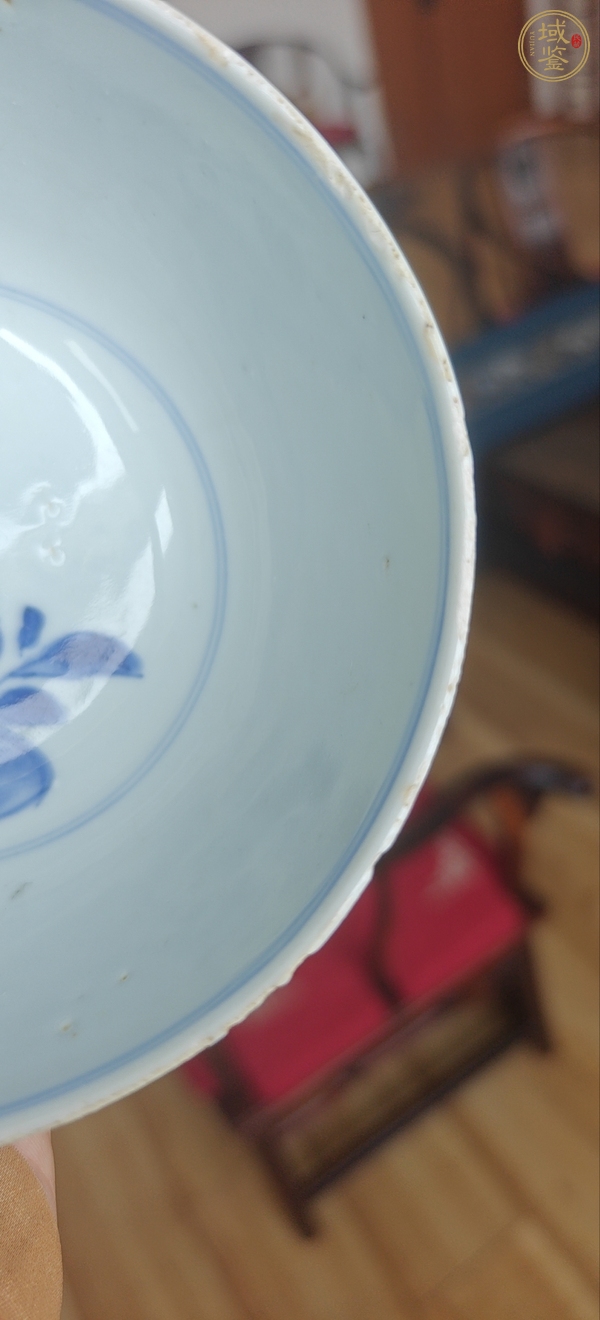古玩陶瓷青花三多壽字紋茶碗真品鑒賞圖