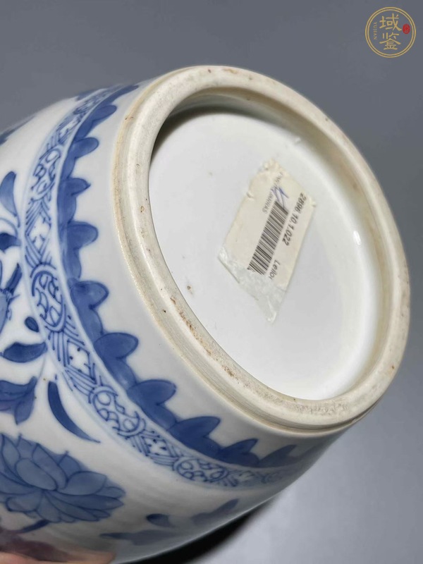 古玩陶瓷康熙青花罐真品鑒賞圖