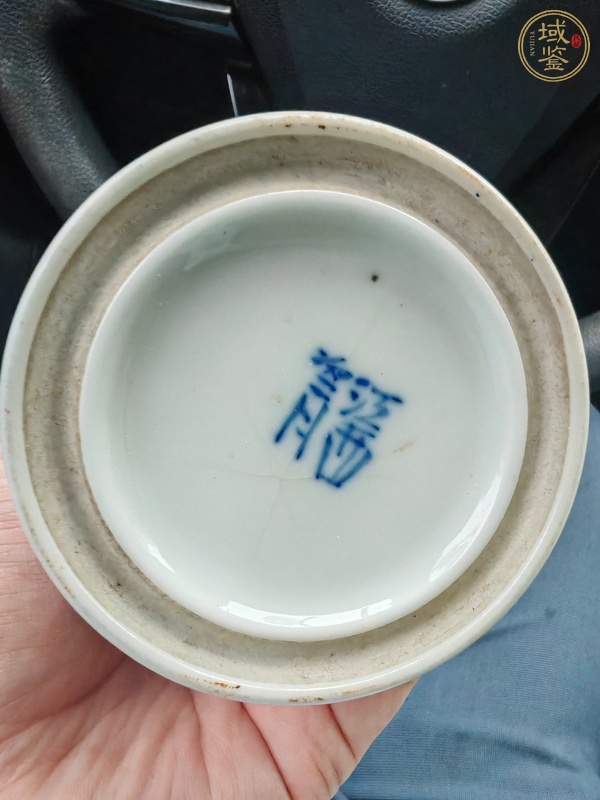 古玩陶瓷青花蟲草紋筆筒真品鑒賞圖