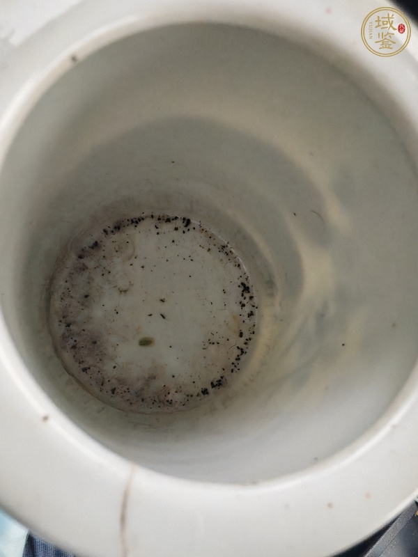 古玩陶瓷青花蟲草紋筆筒真品鑒賞圖