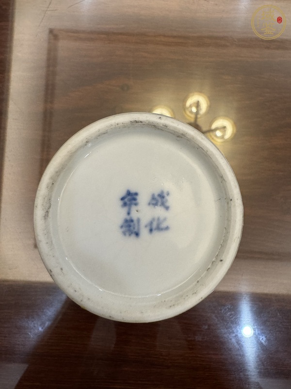 古玩陶瓷清光緒 青花封侯圖筆筒真品鑒賞圖