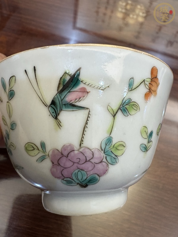 古玩陶瓷飛黃騰達(dá)粉彩蓋杯真品鑒賞圖