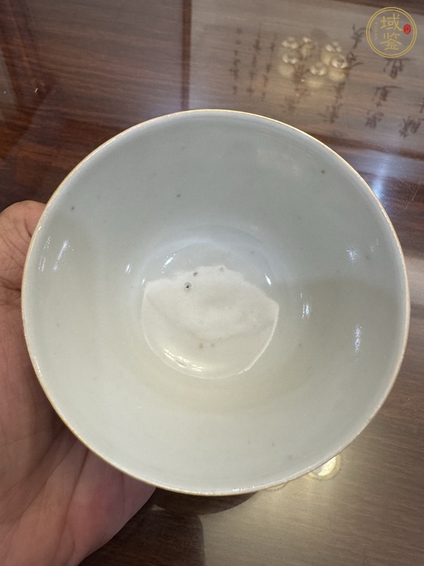 古玩陶瓷飛黃騰達(dá)粉彩蓋杯真品鑒賞圖