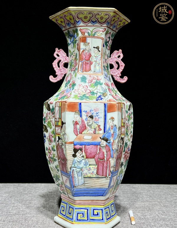 古玩粉彩瓶真品鑒賞圖