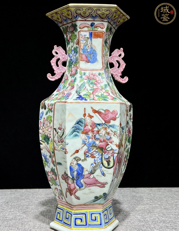古玩陶瓷粉彩瓶真品鑒賞圖