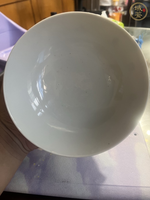 古玩陶瓷油粉彩和合二仙圖茶碗真品鑒賞圖