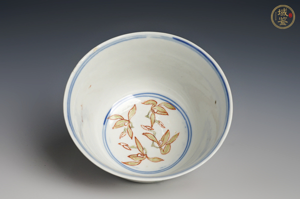 古玩陶瓷清光緒·青花粉彩八寶紋碗真品鑒賞圖