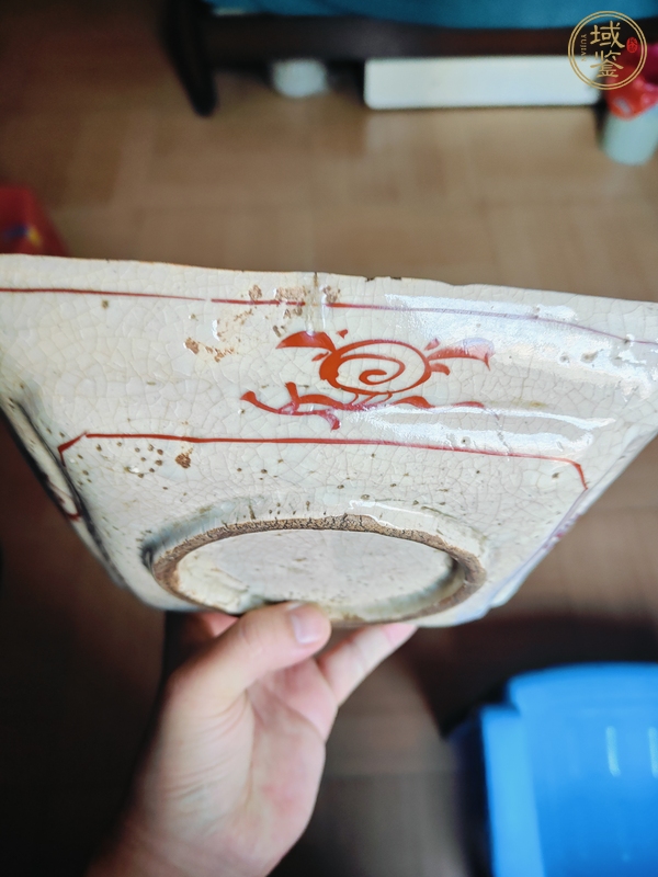 古玩陶瓷麒麟鳳紋盤真品鑒賞圖