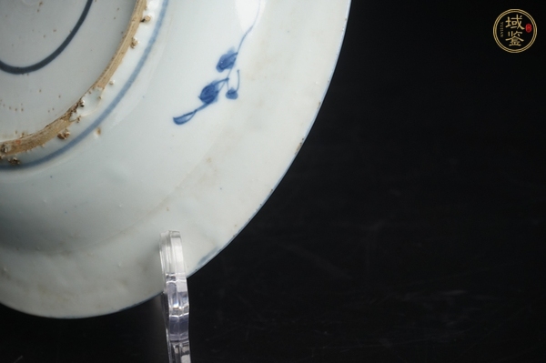 古玩陶瓷明中晚·青花人物故事紋盤真品鑒賞圖