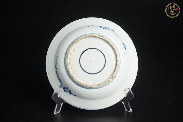 古玩陶瓷明中晚·青花人物故事紋盤真品鑒賞圖