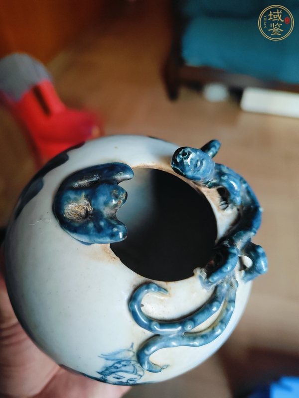 古玩陶瓷青花水呈真品鑒賞圖