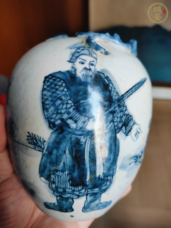 古玩陶瓷青花水呈真品鑒賞圖