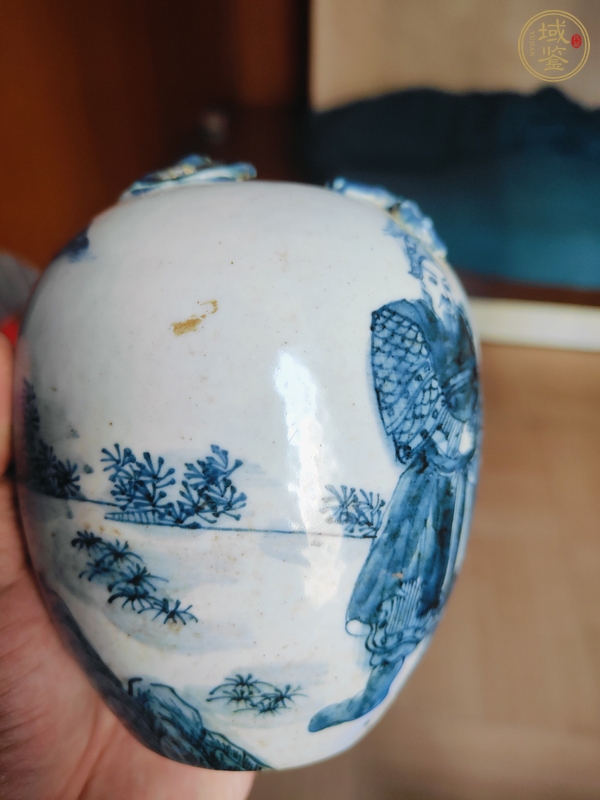 古玩陶瓷青花水呈真品鑒賞圖